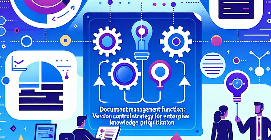  文档管理功能：企业知识沉淀的版本控制策略  